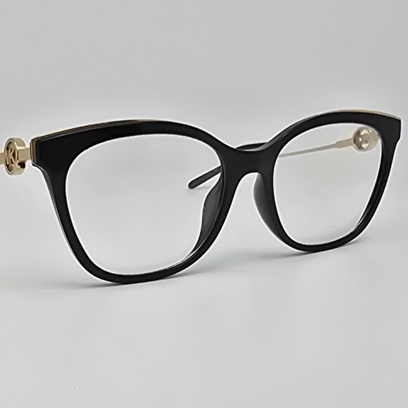 Michael Kors MK4076U 3332 Rome Gloss Black Gold Cat Eye Eyeglasses Frame 54mm - Picture 6 of 12